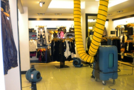 TERS Building Restoration Drying Equipment Restores Retail Stores to Improve Air Quality TERS Building Restoration Drying Equipment Restores Retail Stores to Improve Air Quality